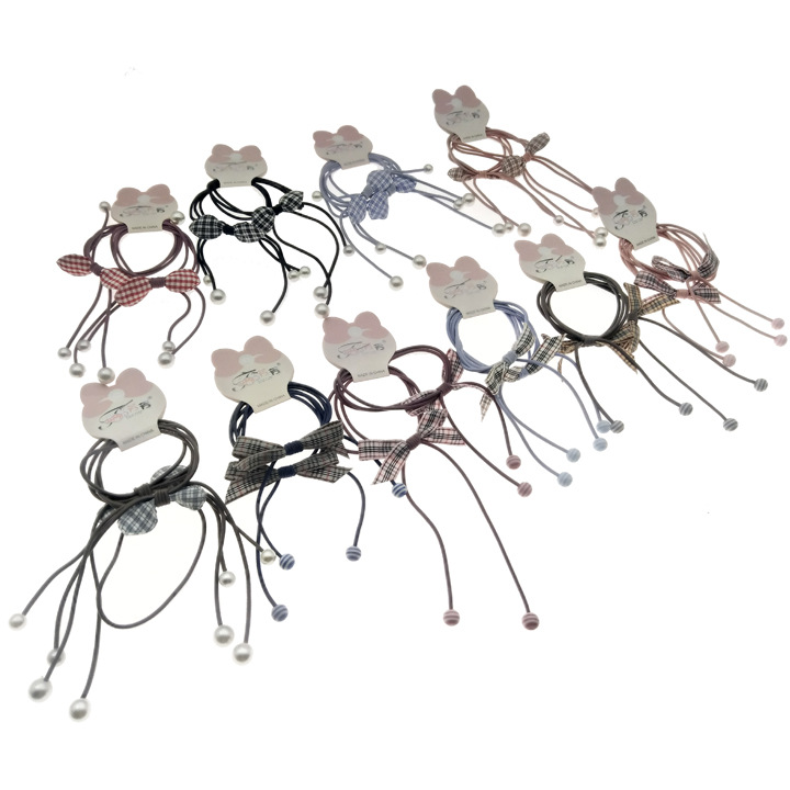 A3117 Four-Bead Fabric Bow Hair Accessory, Korean Version Headwear, Hair band, Hair Rope, Yiwu Eryuan Store pic 5