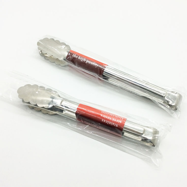 Bread tongs, stainless steel plum blossom bread food tongs, tableware food tongs, steak barbecue tongs pic 5