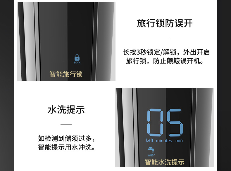 家用电动理发器电推剪雕刻套装多功能全身水洗剃头油头电推子批发详情10