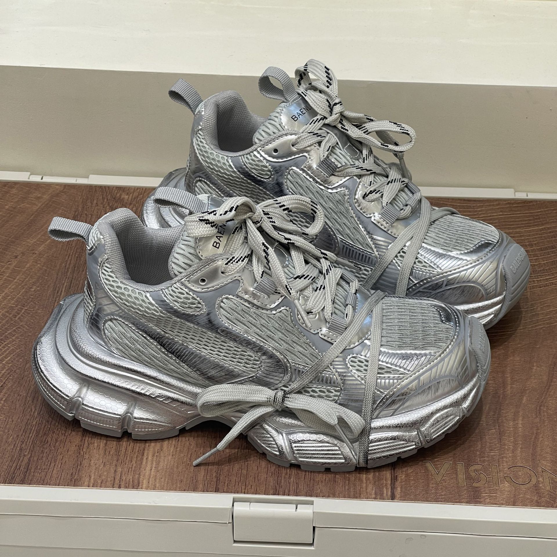 2023年新款老爹鞋增高厚底运动鞋休闲做旧复古情侣男女鞋详情37