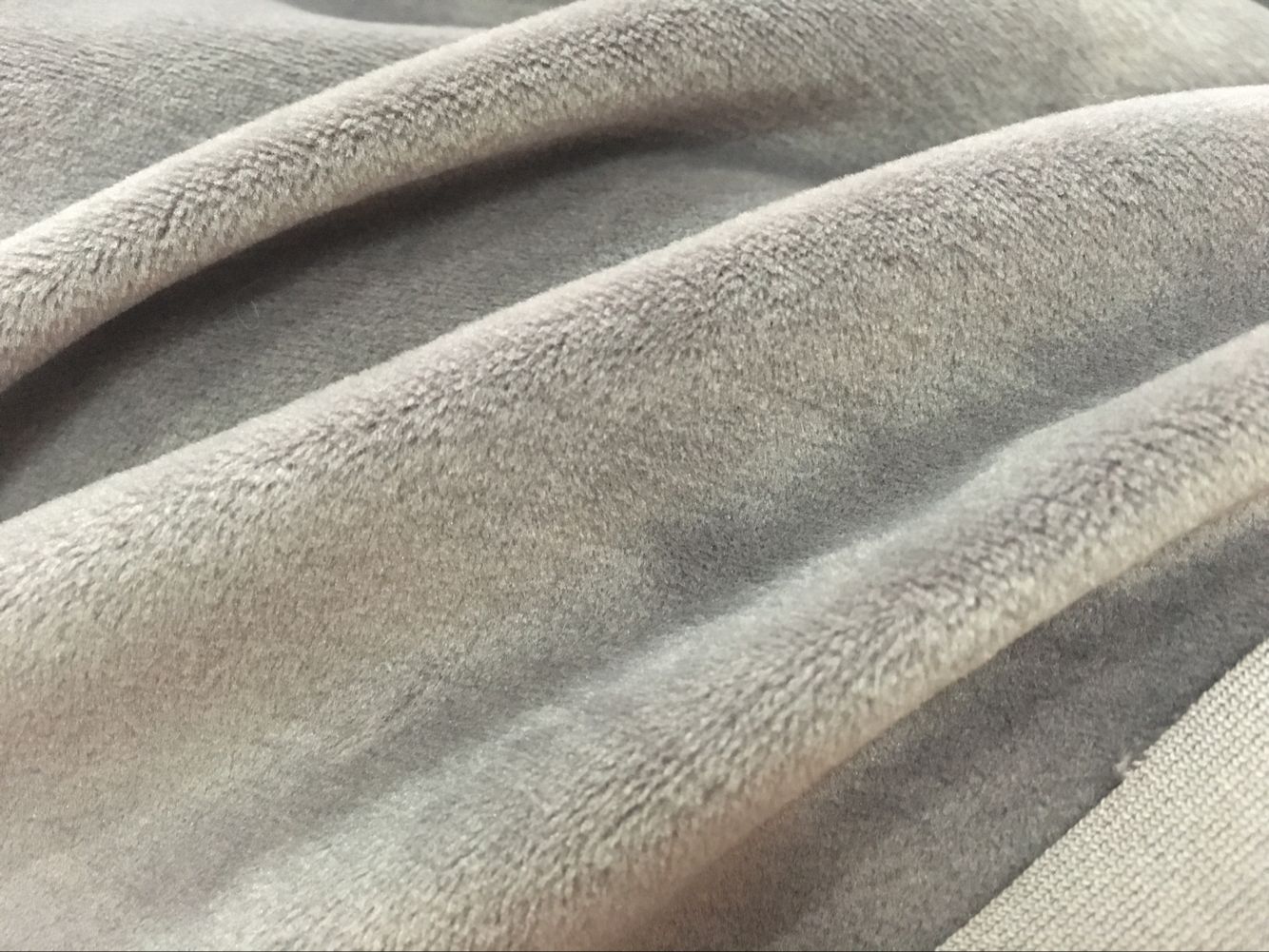 The manufacturer produces spandex super soft silver fox fleece four-sided elastic plush fabric and crystal fleece clothing and home textile fabric pic 12