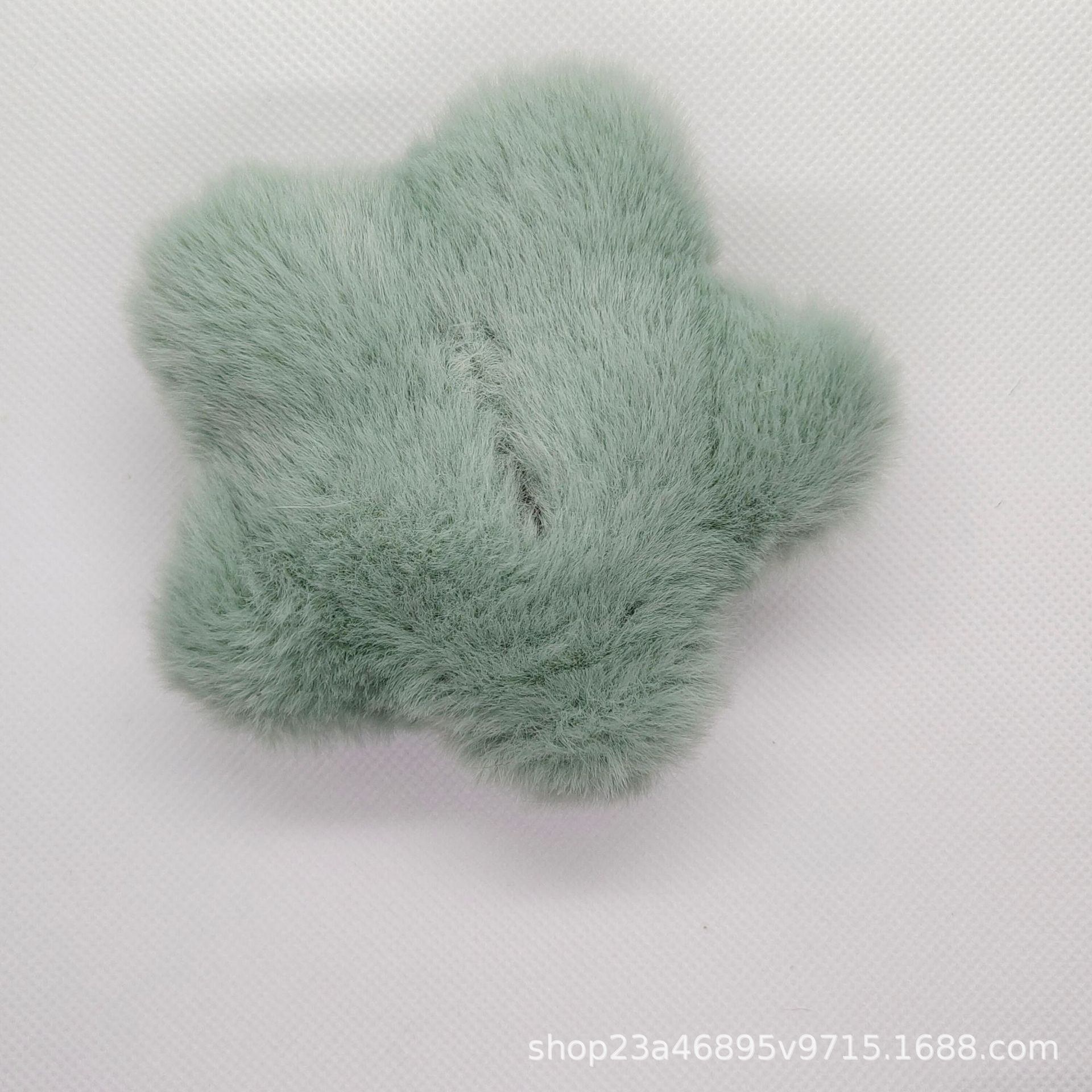 新款卡通可爱毛绒布六瓣小花 diy饰品配件鞋袜包材料布艺卡通配件详情4