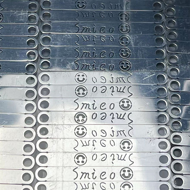 Smile long bar pendant DIY bracelet necklace accessory Double ring long curved bar letter smiling face necklace pendant, stainless steel pic 1