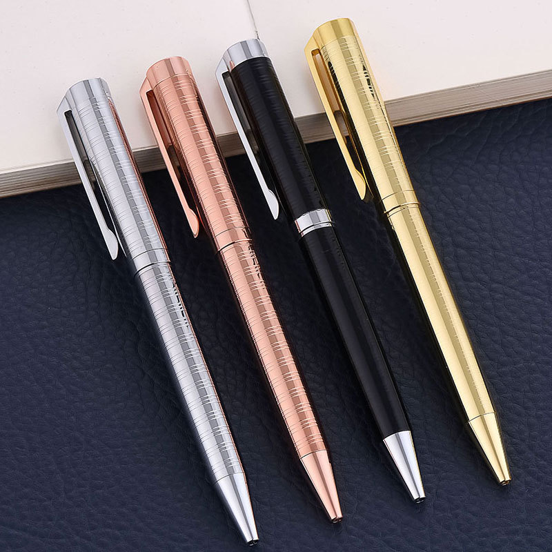 Stainless steel ballpoint pens, corporate year-end party gifts, pen production, company LOGO wholesale in stock pic 16