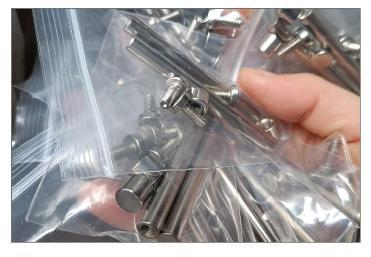 现货供应广告钉  亚克力装饰钉  牙M4 平头相框支脚  摆台支撑杆详情13