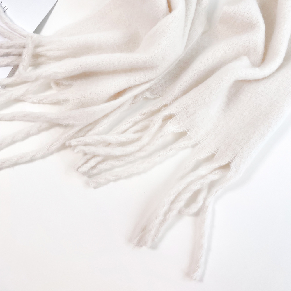 Solid color mohair scarf, sweet potato best-selling warm mid-length scarf, winter shawl, scarf for outerwear, wholesale from Europe and America pic 44