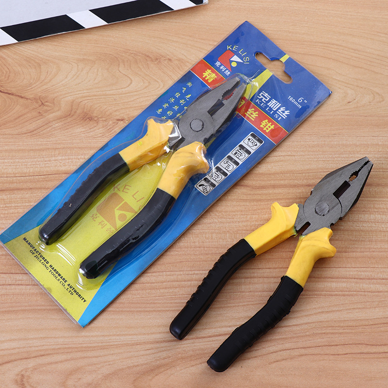 6寸尖嘴钳 钢丝老虎钳 钳子厂家批发 家用五金工具 义乌详情23