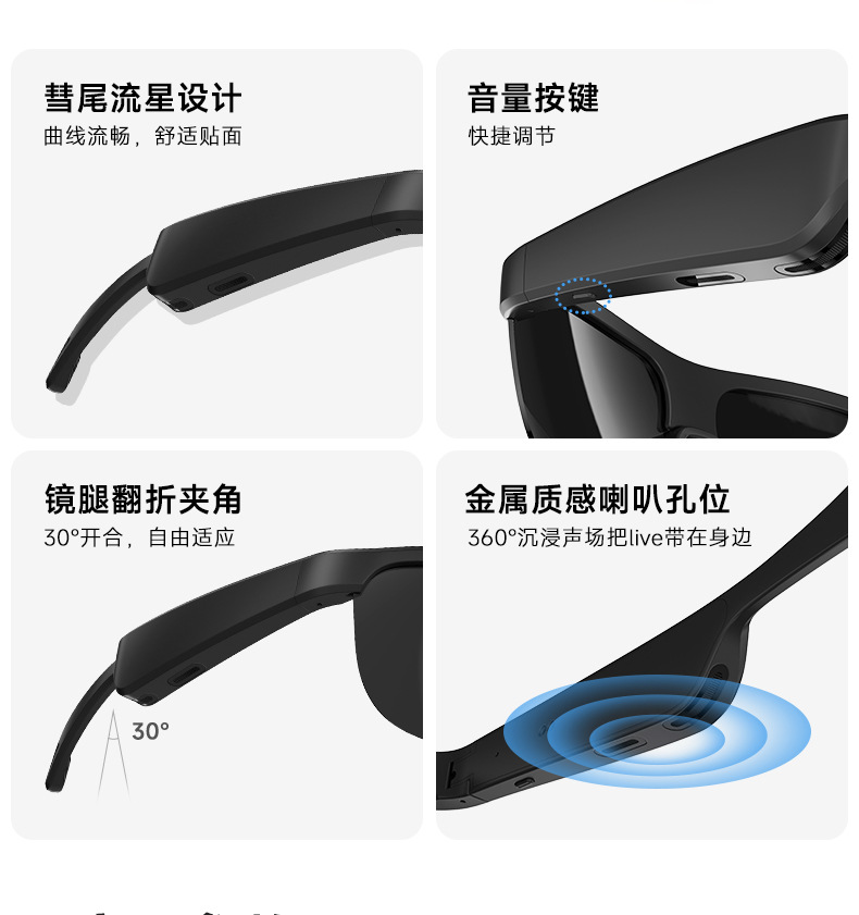 智能眼镜无线蓝牙耳机太阳镜听音乐打电话导航驾车偏光科技墨镜详情19