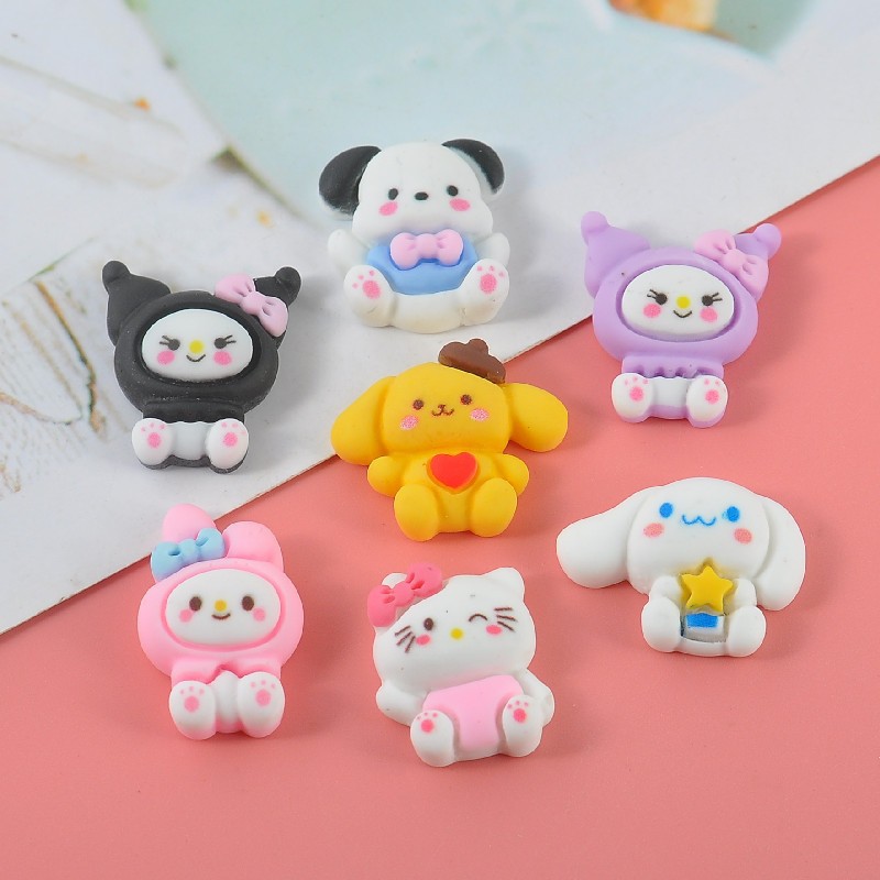 New diy small accessories for food and play refrigerator stickers, versatile resin accessories, fashionable cartoon and cute stickers pic 37
