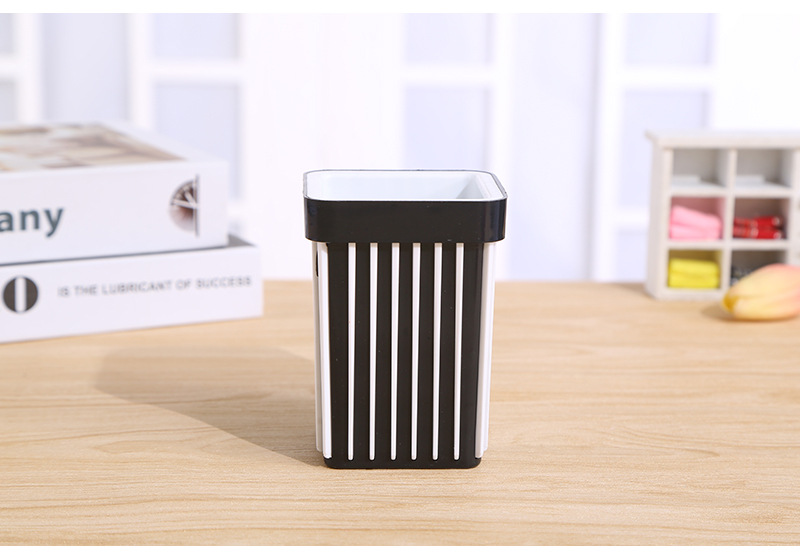 Fashionable office pen holder, creative multi-functional, simple and modern plastic desktop stationery square dual-purpose storage box for students pic 10