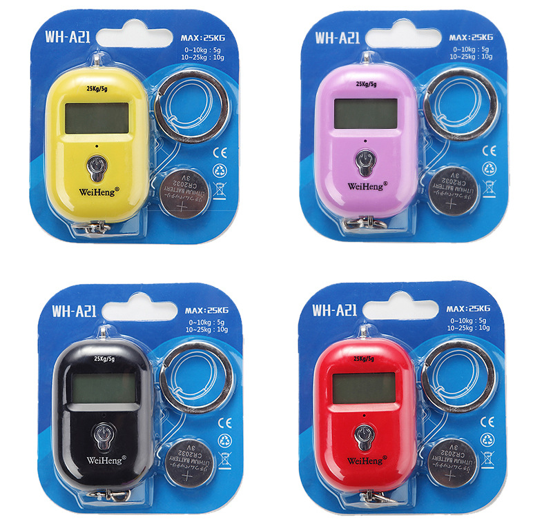 WeiHeng rechargeable keychain portable scale WH-A21 mini electronic scale, electronic portable scale, can weigh up to 25kg per jin pic 22