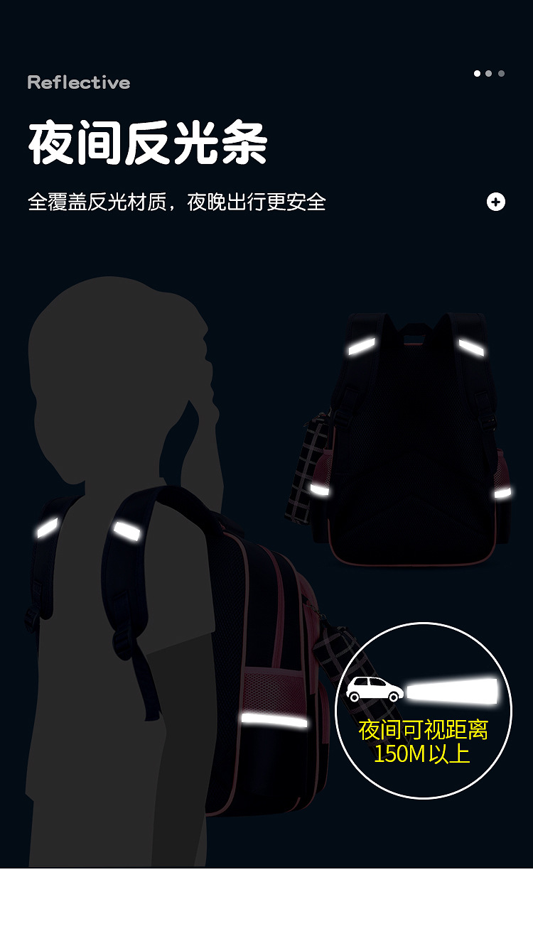 New primary school schoolbag for girls with bow double shoulder bag 1-3-6 grade PU waterproof and weight-reducing children bag pic 15