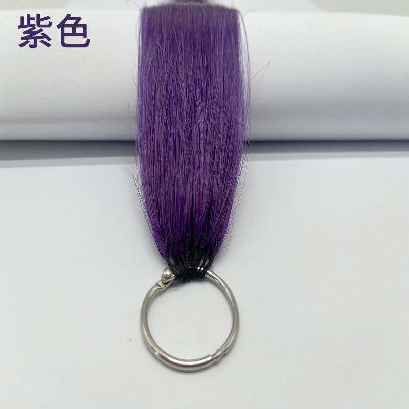 Second-generation feather hair extensions, full-color hair extensions, full-color hair picking and dyeing, ear-hanging hair dyeing, wig pieces, seamless picking and dyeing, long extension, and can be permed pic 5