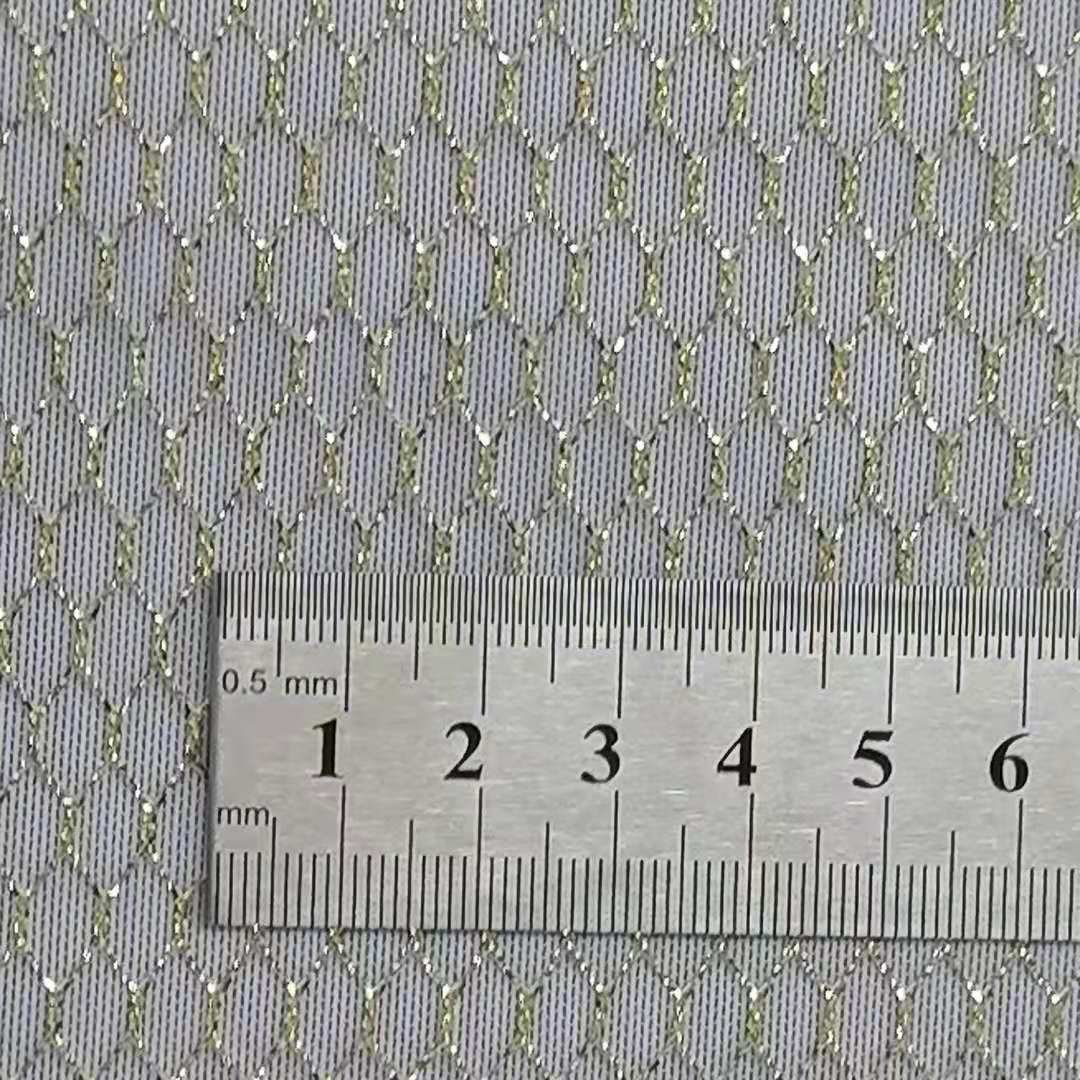 Mesh, gold thread, silver thread, hexagonal large-hole mesh fabric, clothing and textile fabric, shoe material, hat material, decorative bag material pic 7