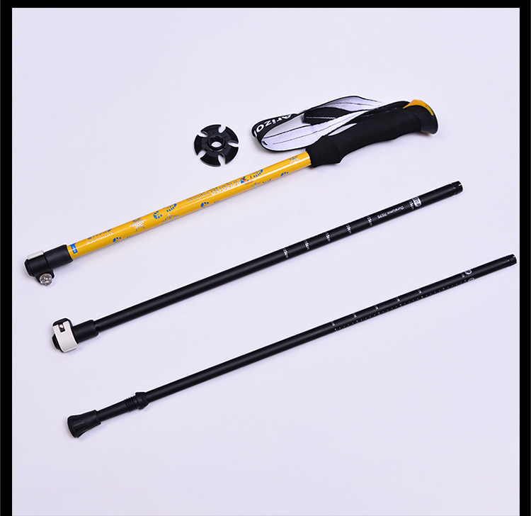 户外折叠伸缩登山杖航空铝合金外锁速锁避震手杖拐杖厂家直供详情14