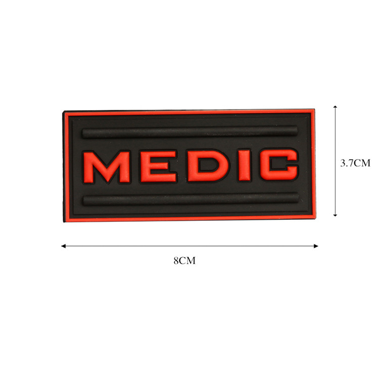 红十字救援个性士气章TAD背包贴章军迷户外战术医务兵识别章夜光详情5