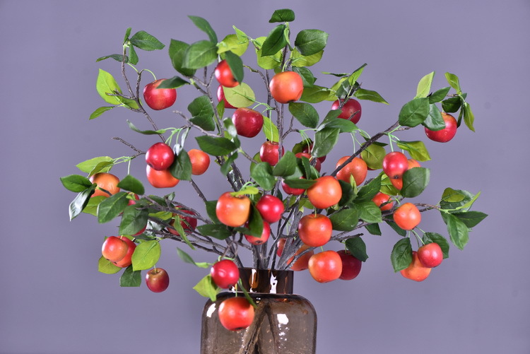 Wholesale of artificial apple branches, multi-leaf home decoration fruit branches, new Chinese-style New Year decoration berries from the manufacturer pic 14