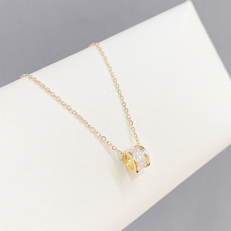 The micro-inlaid zircon waist necklace is light, luxurious, charming, simple, fashionable and versatile. It is a delicate collarbone chain for women pic 17