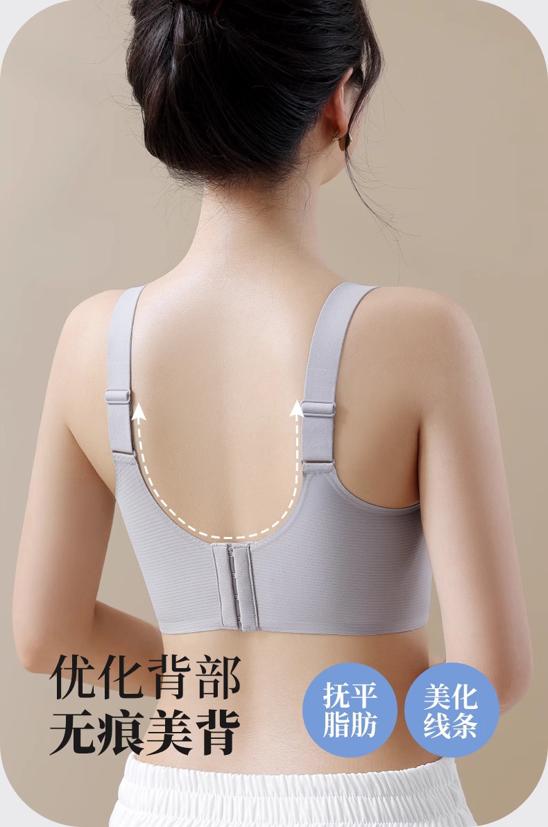 内衣女聚拢防下垂收副乳大胸显小夏季薄款提拉上托无钢圈文胸罩详情16