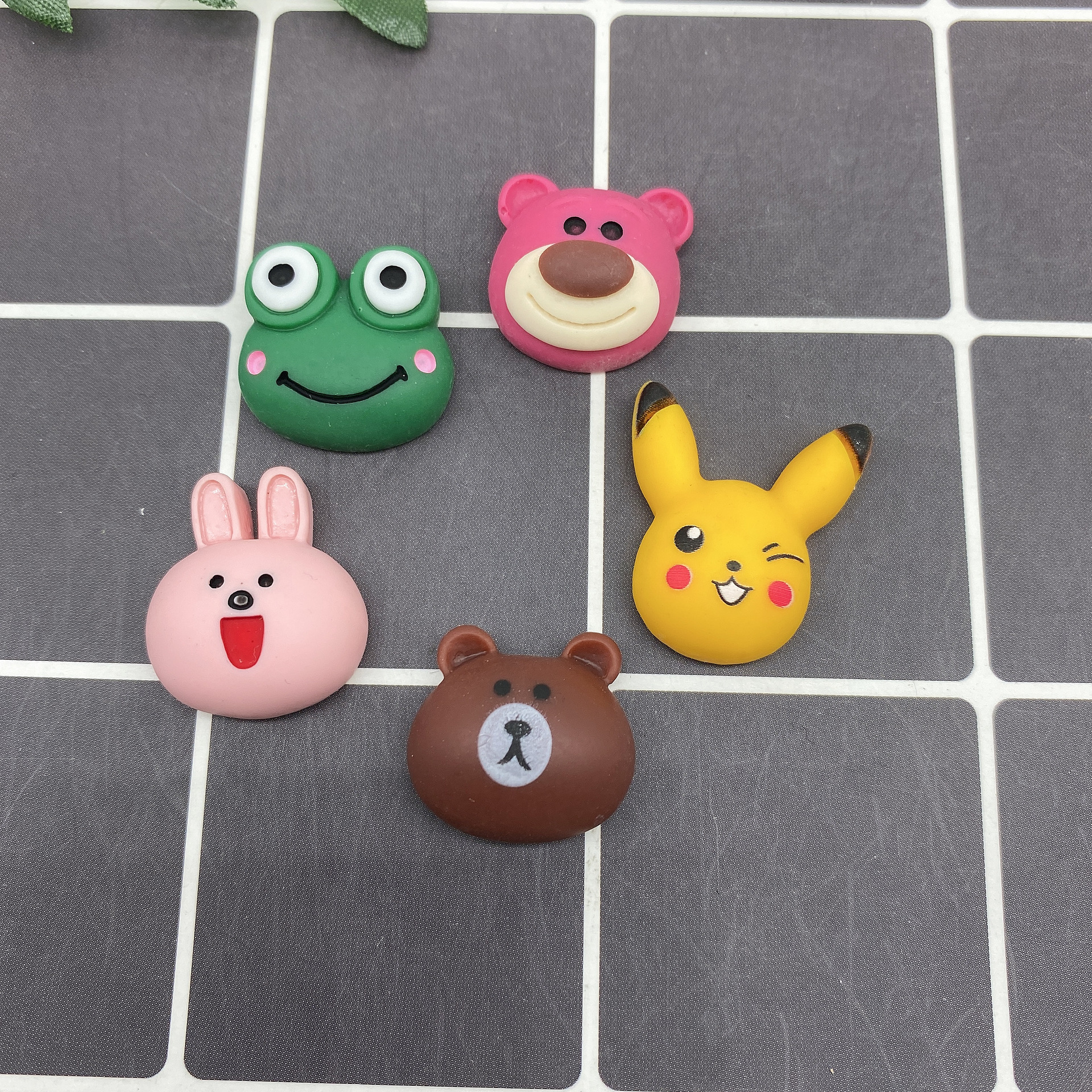 树脂配件饰品帽子贴片史莱姆内放DIY日韩风哑光笑脸厂家直销详情29