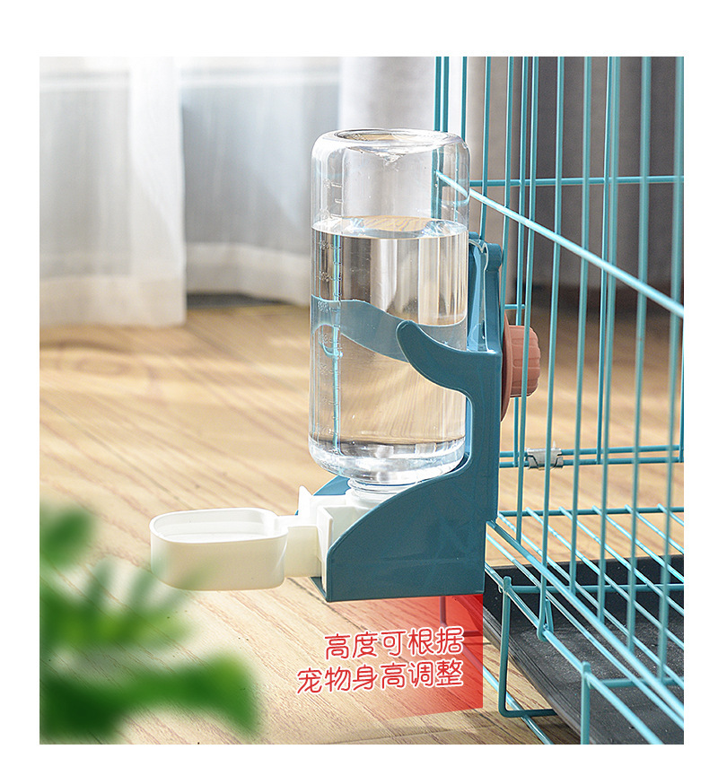 Pet water dispenser, suspended hamster cage, automatic drinking, large capacity, detachable, automatic water replenishment, pet water feeding bowl pic 9