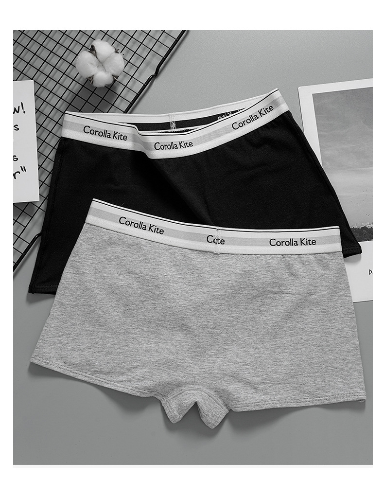 秋冬全棉散装内裤女纯棉裆7A中腰抗菌打底裤透气女士平角三角裤详情9