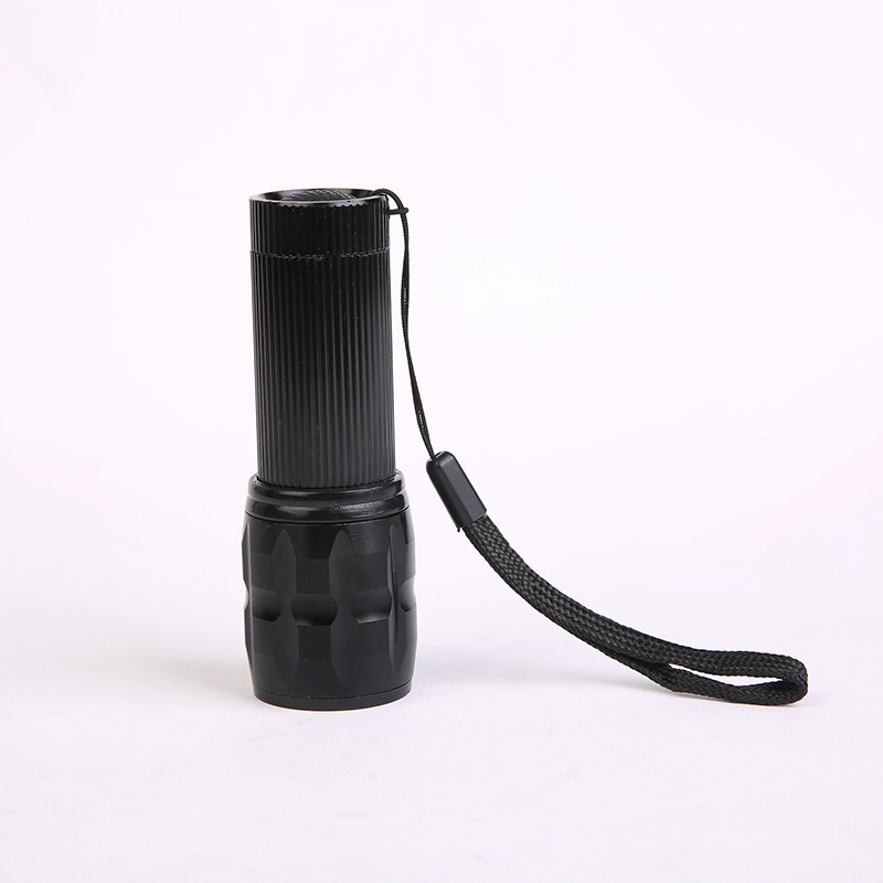 Gift flashlight, high-intensity aluminum alloy zoom three-speed LED small flashlight, retractable dry battery flashlight, waterproof pic 15