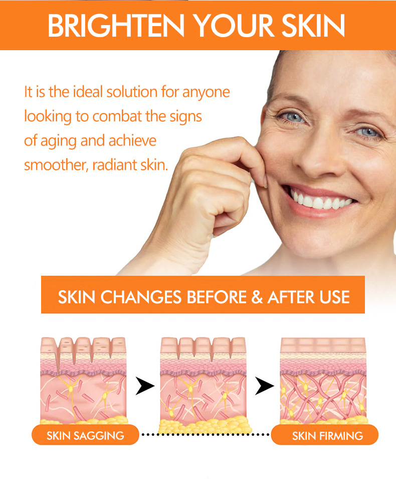 Customized Guanjing Vitamin C serum Full English OEM foreign trade Manufacturer Vitamin C Facail serum pic 5
