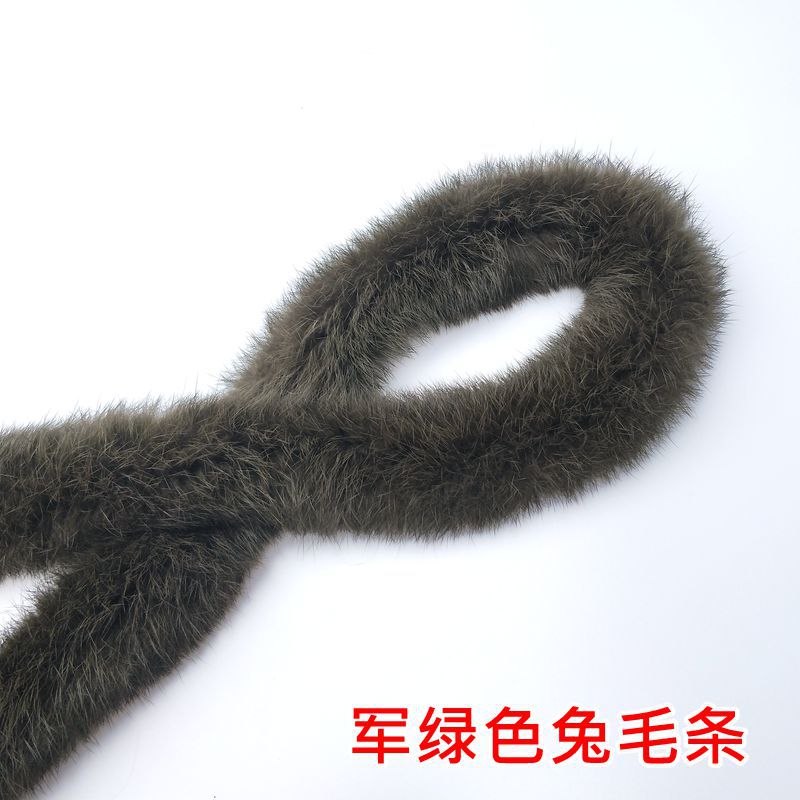 Wholesale of rabbit fur, wool strips, wool edge strips, sandwich strips, lace, winter fur, wool edge Hanfu, capes and other fur clothing accessories pic 29