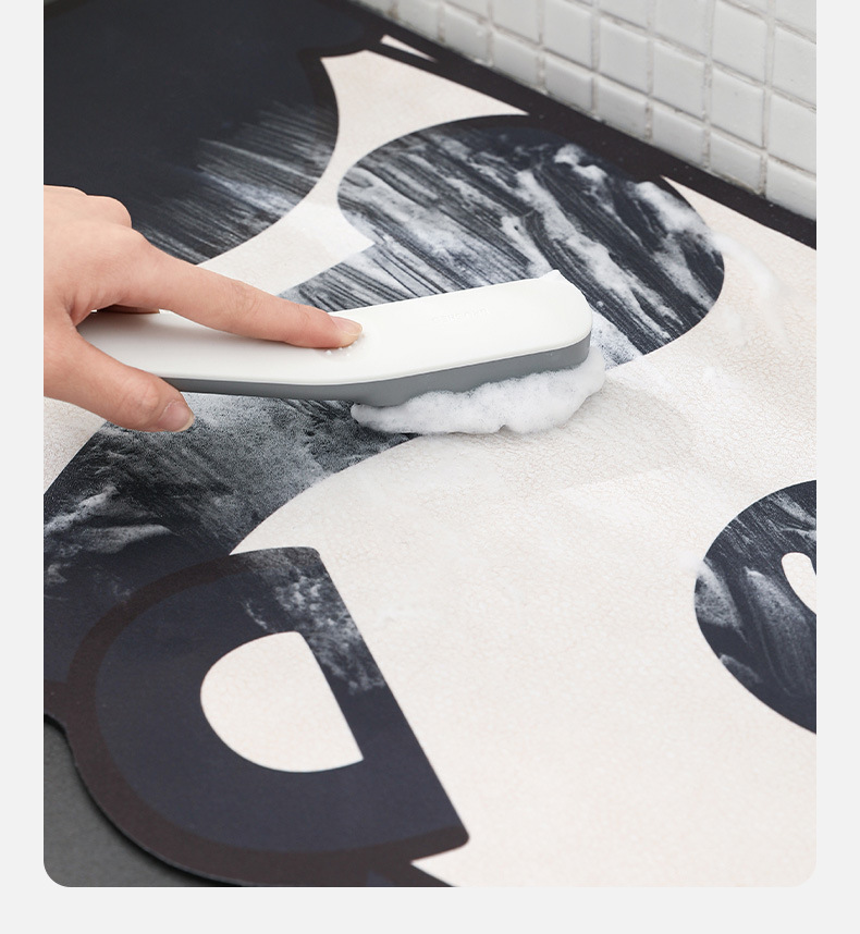 FaSoLa卫生间硅藻泥软垫浴室吸水地垫家用厕所门口地毯防滑脚垫详情13