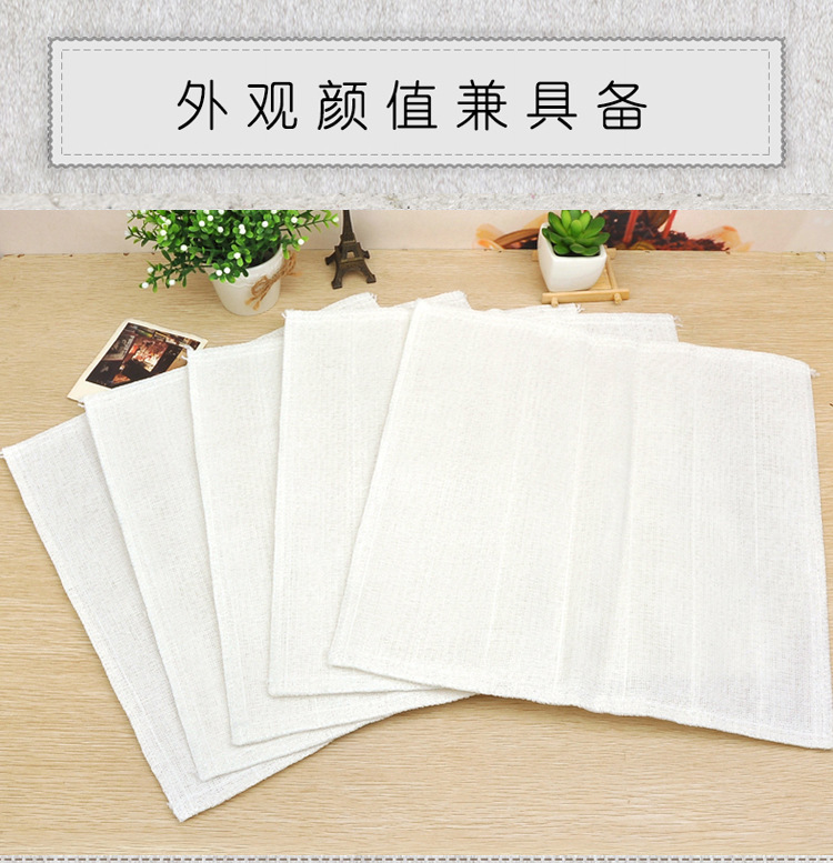 12-layer extra-dense thickened non-stick oil cleaning cloth, wood fiber non-shedding scouring pad, kitchen and household dishcloths wholesale pic 2