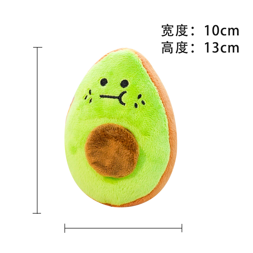 Pet plush avocado sound-making toy, Amazon bestseller, teething to relieve boredom, dog and cat manufacturer wholesale supplies pic 10