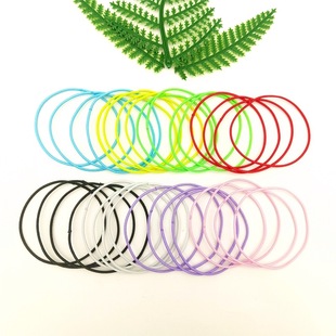 Cross border europa y Estados Unidos color sólido cristal satén cuerpo grueso rizo de pelo francés retro gordos cordón de cabeza diy paño elástico accesorios para el pelo pic 17