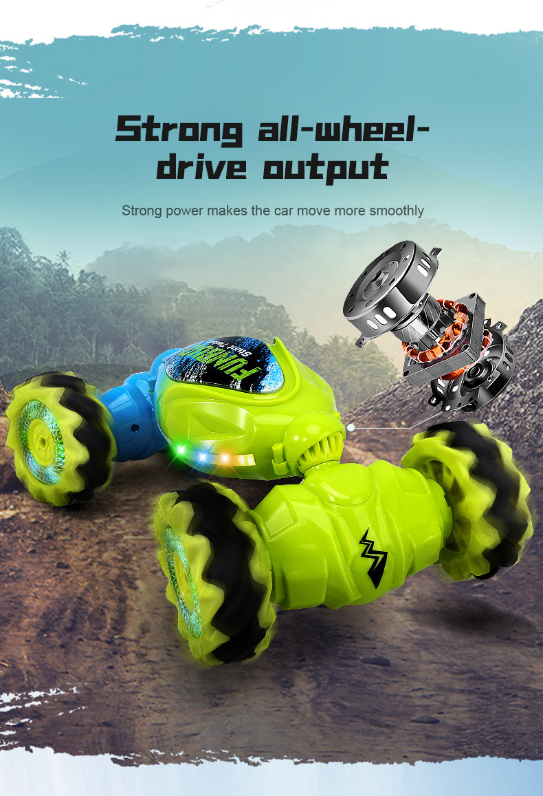 手势感应变形遥控车儿童玩具扭变车电动攀爬赛车越野漂移男孩礼物详情8