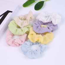 Mesh bun, large intestine circle, ponytail hair tie, fresh and fairy-like ins hair tie, sweet double-layer fabric hair tie wholesale pic 9