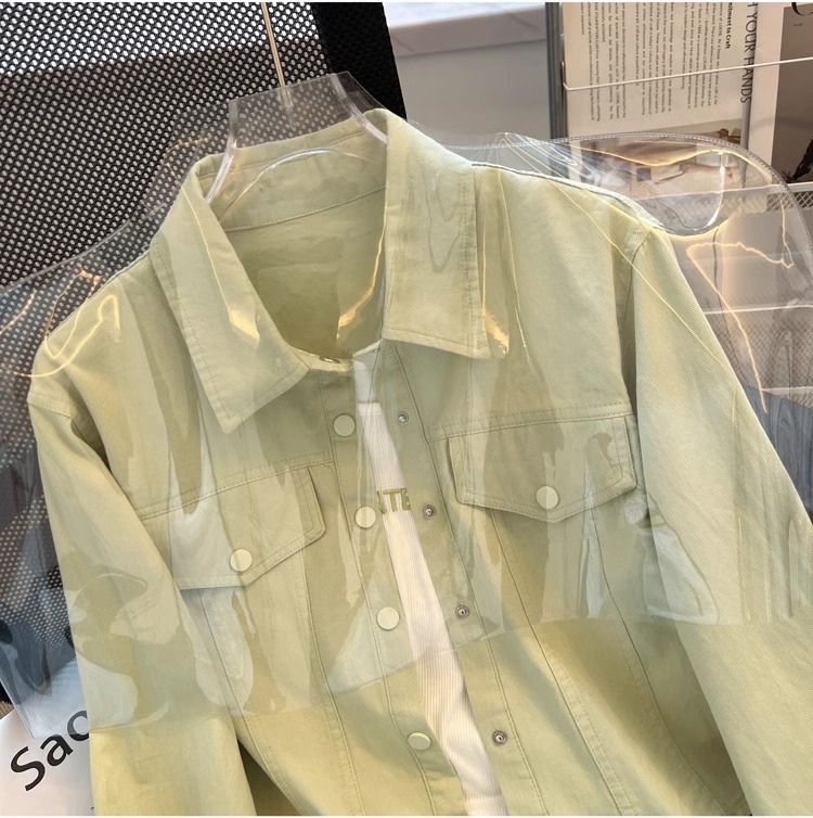 Polo领长袖衬衫女2024春秋新款洋气时尚修身显瘦薄款衬衣外套上衣详情34