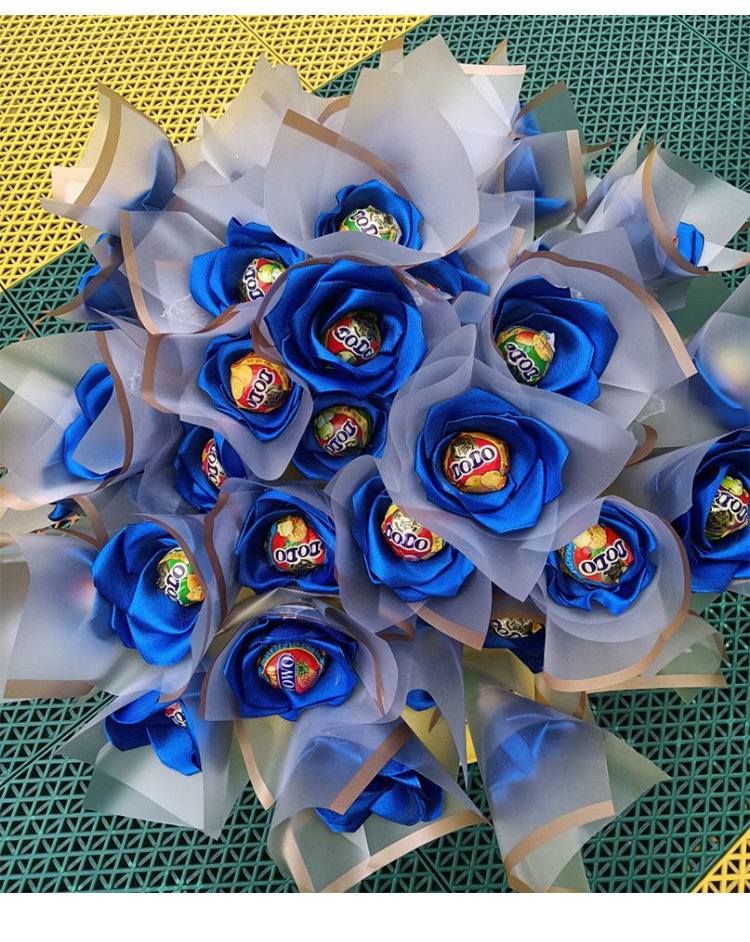 金边果冻膜批发平安果新款防水鲜花包装纸花店用品花艺花束包装纸详情11