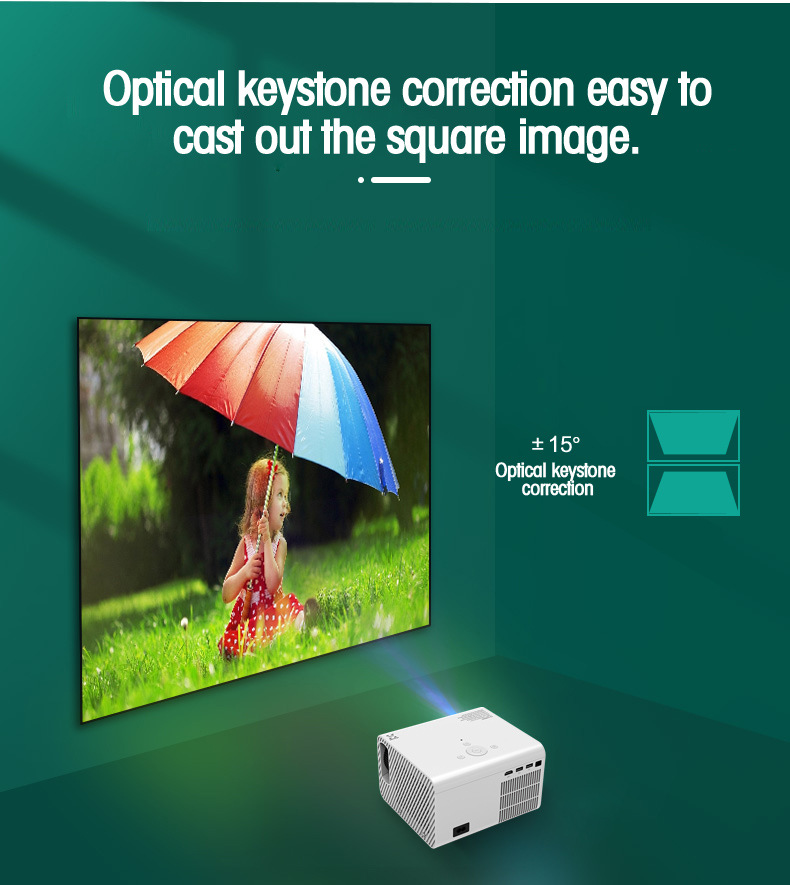 跨境新款T10安卓WIFI高清投影仪便携式微型迷你家LED投影机1080P详情8