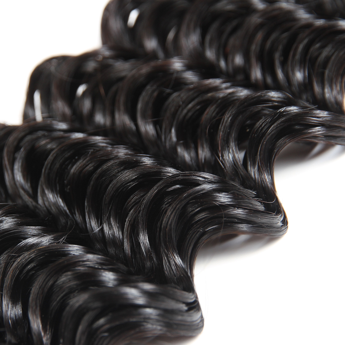 Foreign trade real hair curtain deep wave human hair Natural Color Spring Factory wholesale pic 7