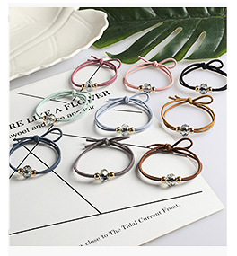 Simple and popular Instagram hair tie, bow double ball hair band, hair tie rubber band, Korean style fresh and clean hair tie 2-yuan store pic 9