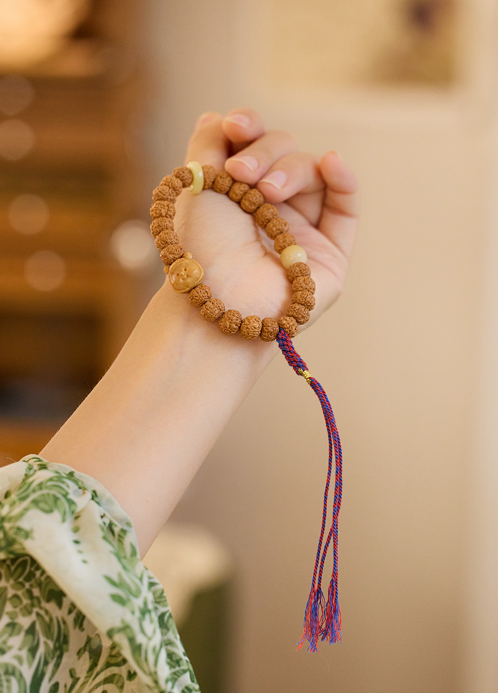 National trend cultural and creative, natural diamond Bodhi seed bracelet, Du Mu retro tassel hand-held pendant, collectible and wholesale pic 24