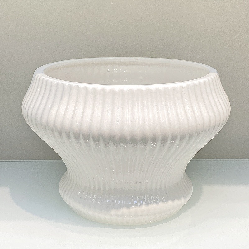 蝴蝶兰花盆盆景专用艺术纯白圆形椭圆形大花盆家具装饰盆栽花盆容器花瓶摆设摆件金堡花瓶详情26