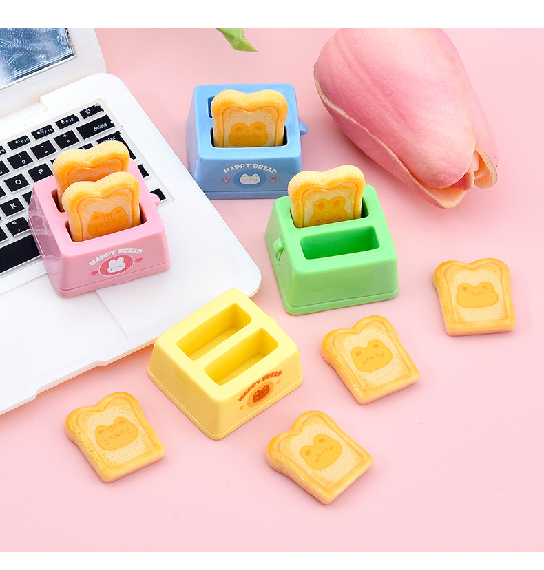 New cute food toys, bread toaster resin accessories, diy ornaments, cream glue phone case, fridge magnet accessories pic 6