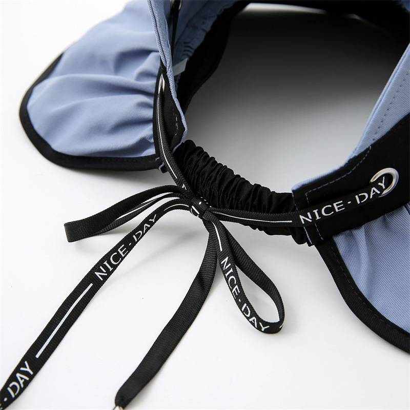 夏季帽子黑胶大沿空顶遮阳帽带壳调节防紫外线可折叠户外沙滩防晒详情8