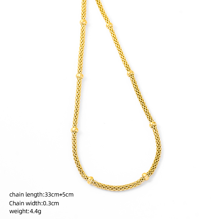 Factory direct sales, cross-border exclusive, simple and versatile snake bone necklace, high-end and light luxury style, a popular photo-taking necklace pic 5