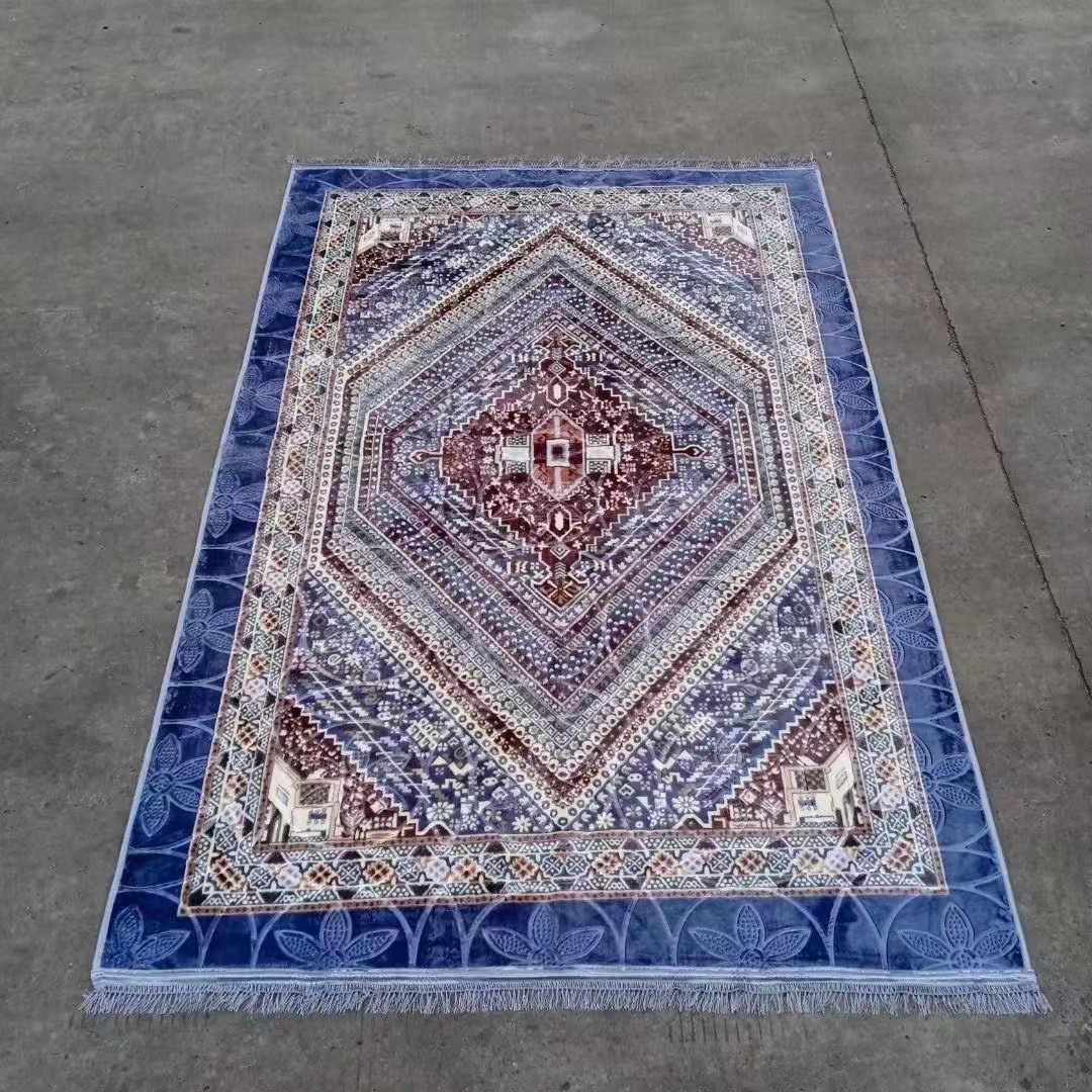 工厂直销绗缝礼拜毯印花礼拜毯朝拜毯祈祷垫朝拜垫70*110cm绗缝详情2