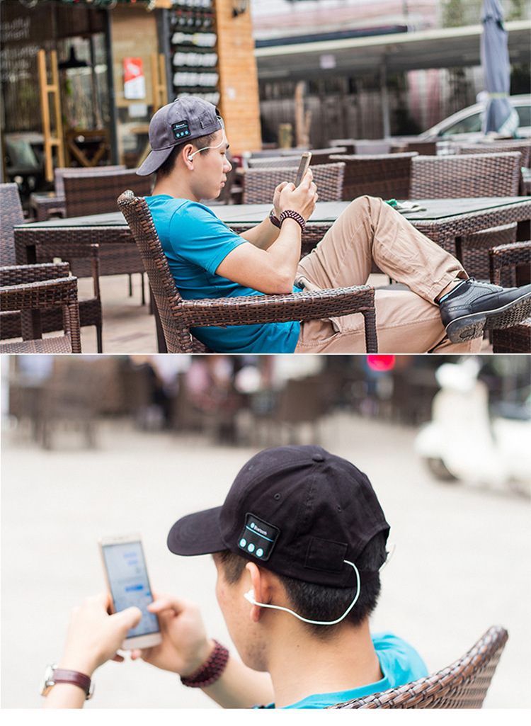 Wholesale personalized baseball caps, headphone caps, audio caps, unisex Bluetooth music headphones and baseball caps from the manufacturer pic 3