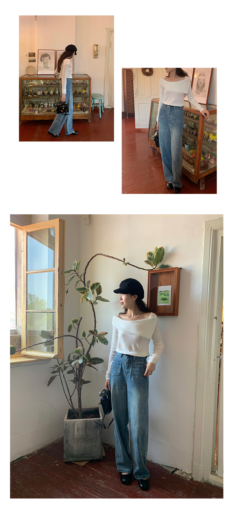 黄峥设计感气质薄款女式针织衫2023秋季韩版显瘦休闲上衣133MT131详情20