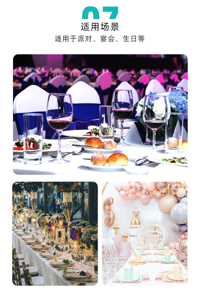 Waterproof and oil-proof tablecloths, cross-border Amazon polka dot party tablecloths, home dust-proof PEVA party tablecloths pic 10