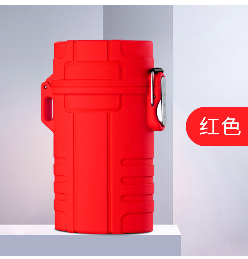 20-piece large-capacity waterproof cigarette box, USB portable rechargeable silent tungsten filament lighter, cigarette lighter pic 14